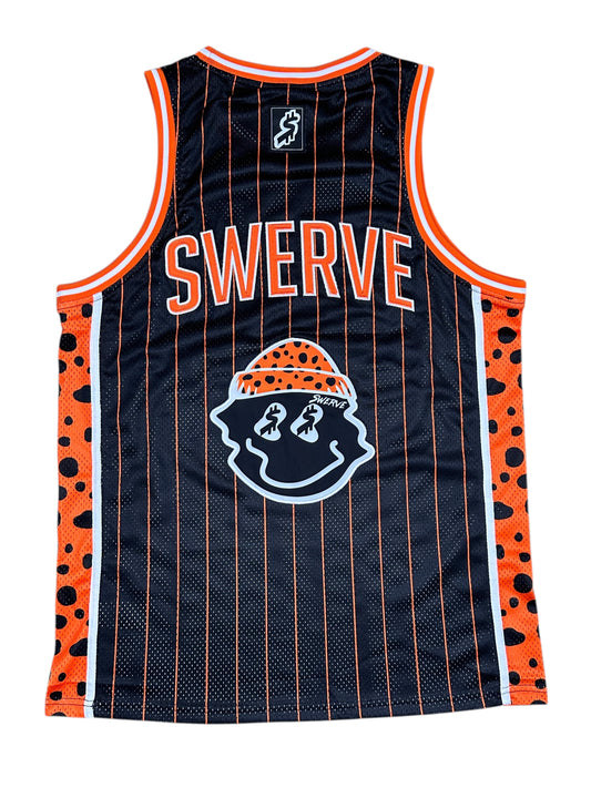 ORANGE DALMATION CHEETAH PRINT JERSEY
