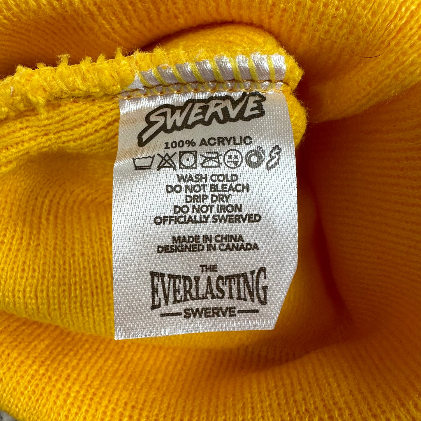 YELLOW SWERVE TOQUE
