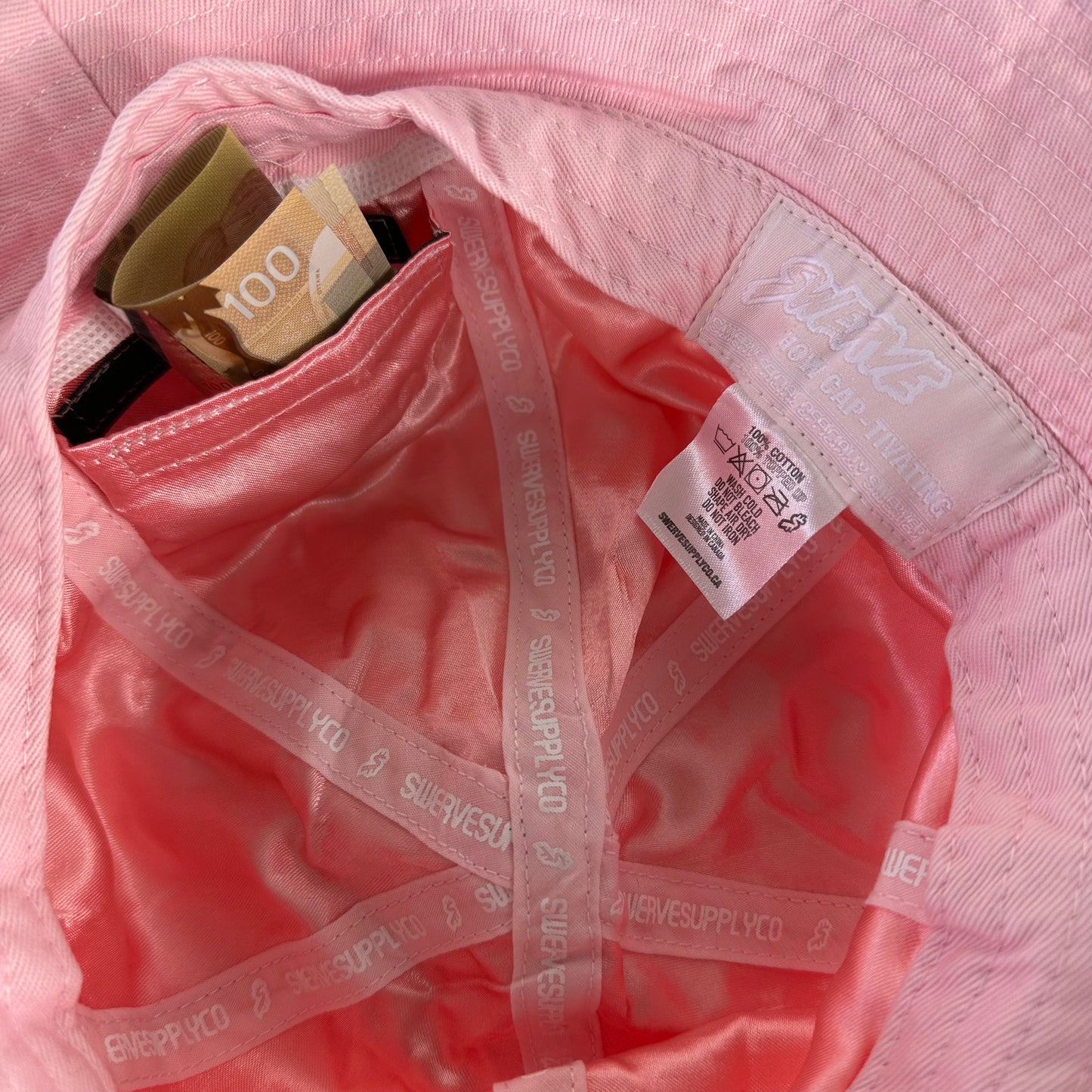 PINK BUCKET HAT