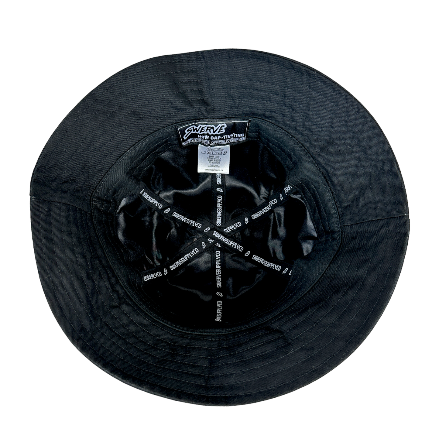 BLACK BUCKET HAT
