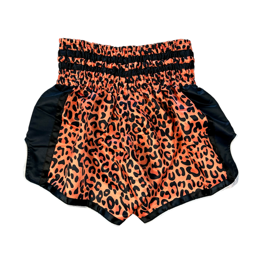 ORANGE CHEETAH BOXING SHORTS