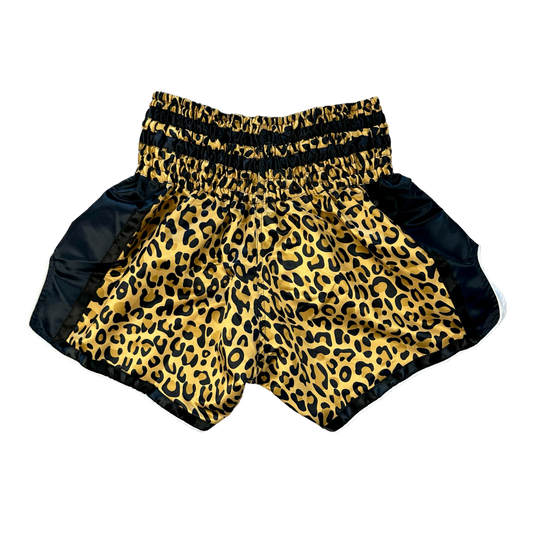 GOLD CHEETAH BOXING SHORTS