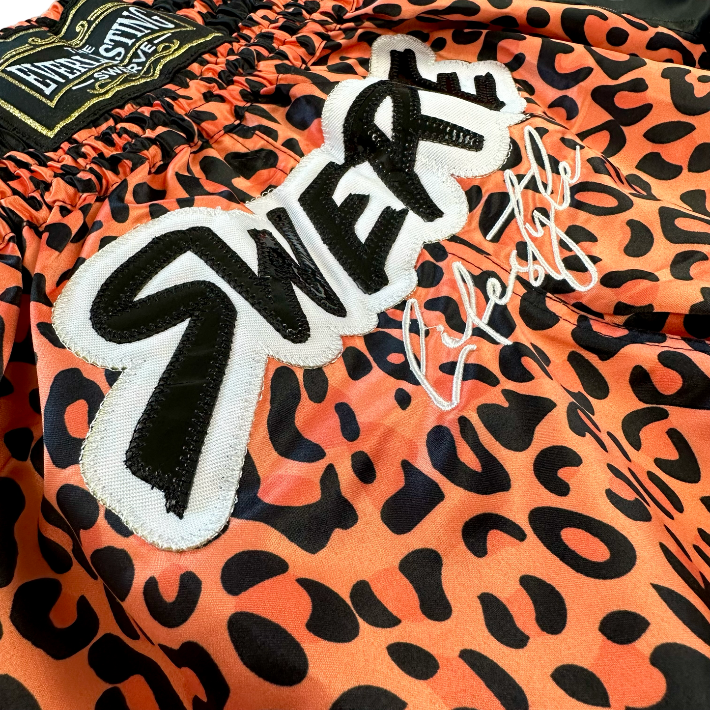 ORANGE CHEETAH BOXING SHORTS