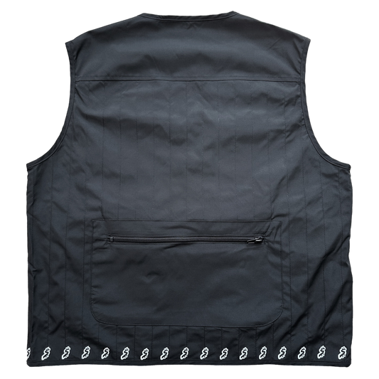 BLACK ZIPPER TACTICAL VEST