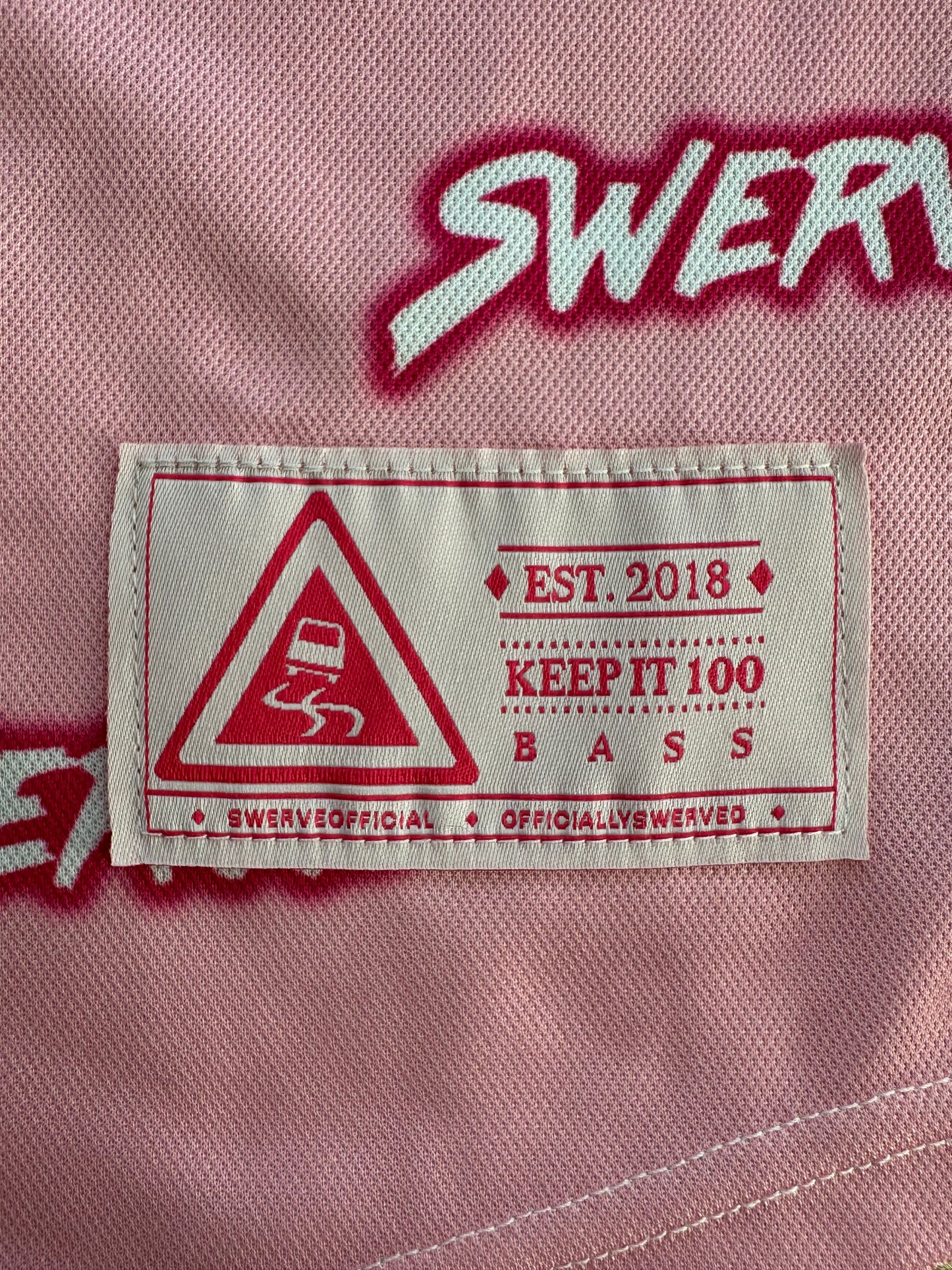 PINK SWERVE PRINT JERSEY