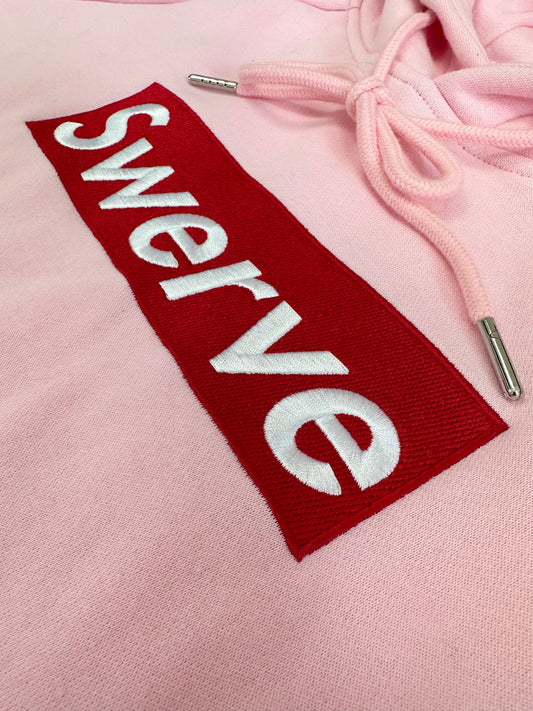 PINK BOX LOGO HOODIE