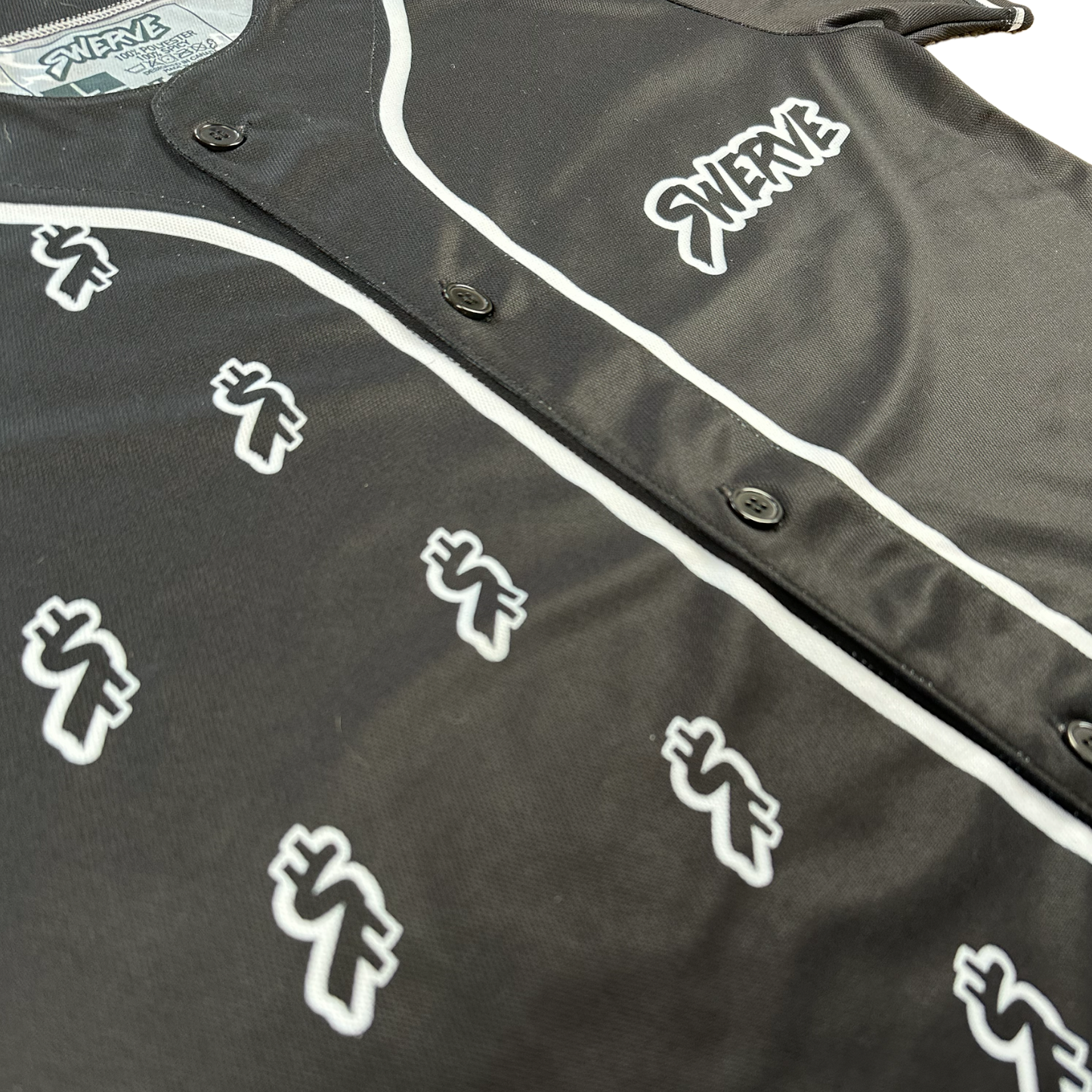 BLACK RESPECT THE HUSTLE JERSEY