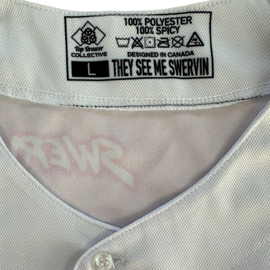 PINK SWERVE PRINT JERSEY