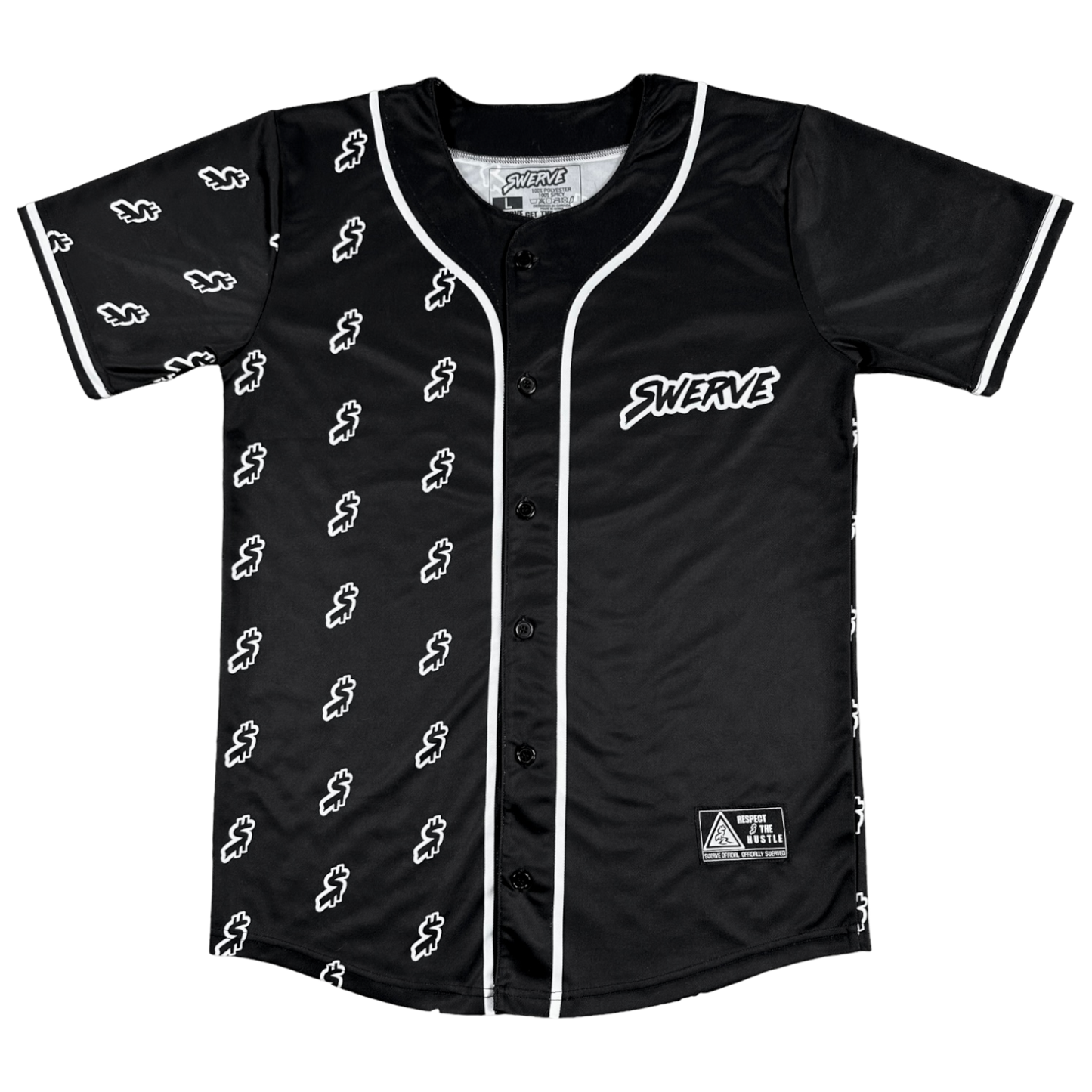 BLACK RESPECT THE HUSTLE JERSEY