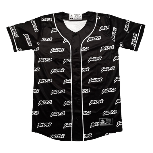 BLACK SWERVE PRINT JERSEY