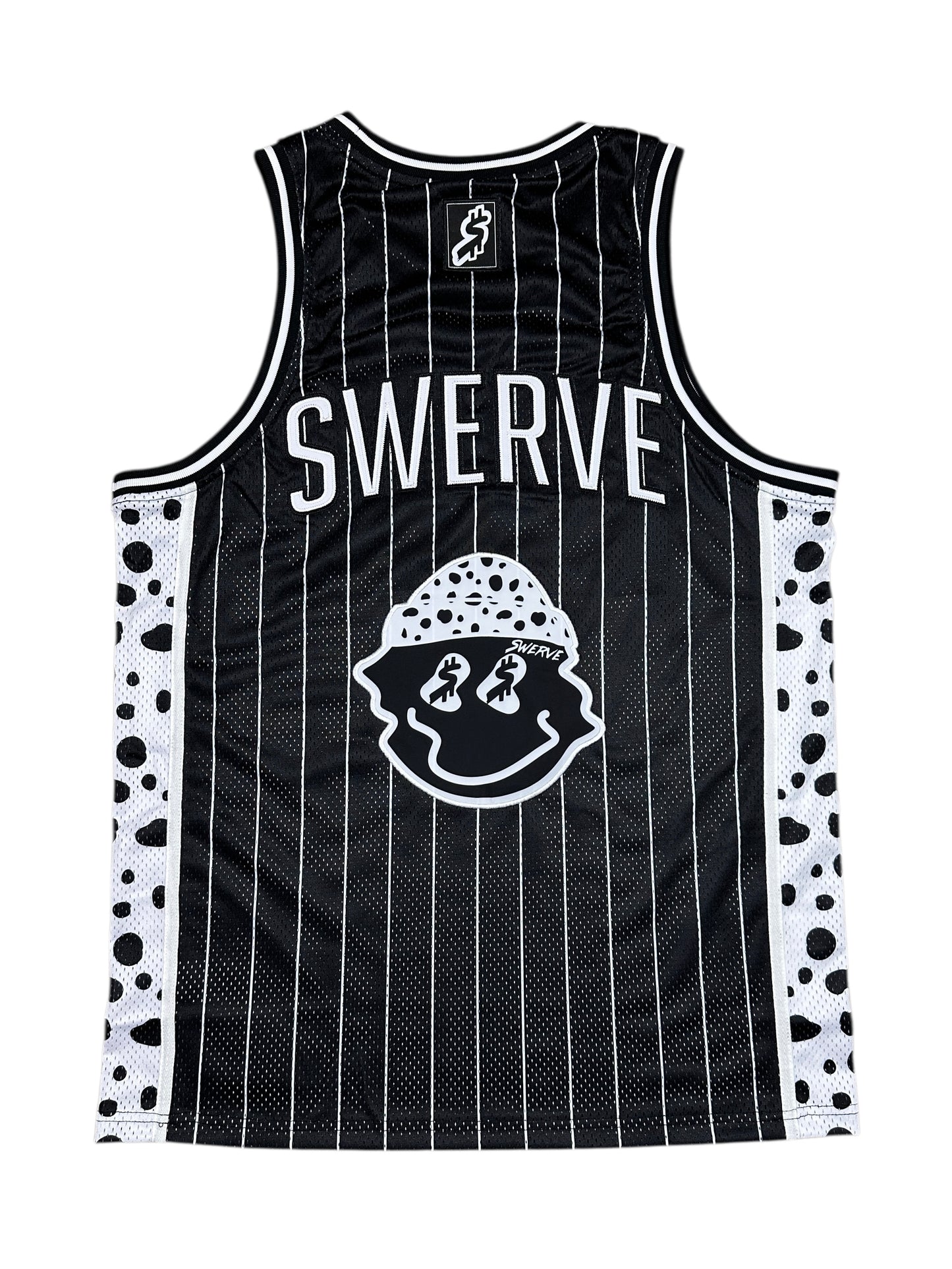 WHITE DALMATION CHEETAH PRINT JERSEY